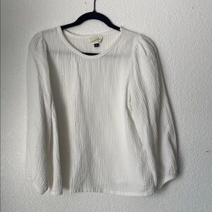 Universal Thread Goods Co. White Gauze Peasant Blouse Women's Sz M